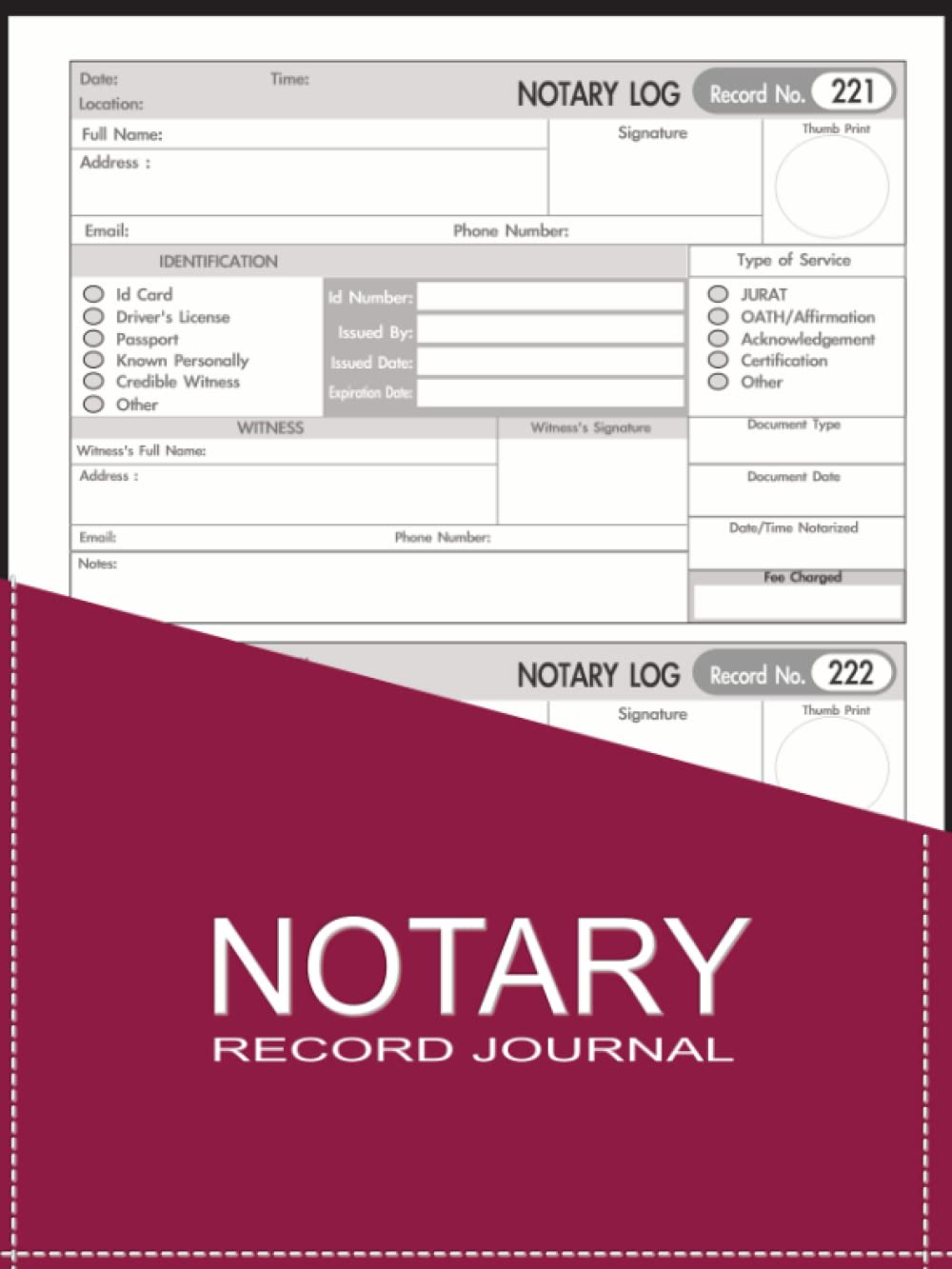 capítulo por capítulo baixar Notary Record Journal: Basic Log Book for Public Notarial Acts 240 Records, 2 Records in One Page
