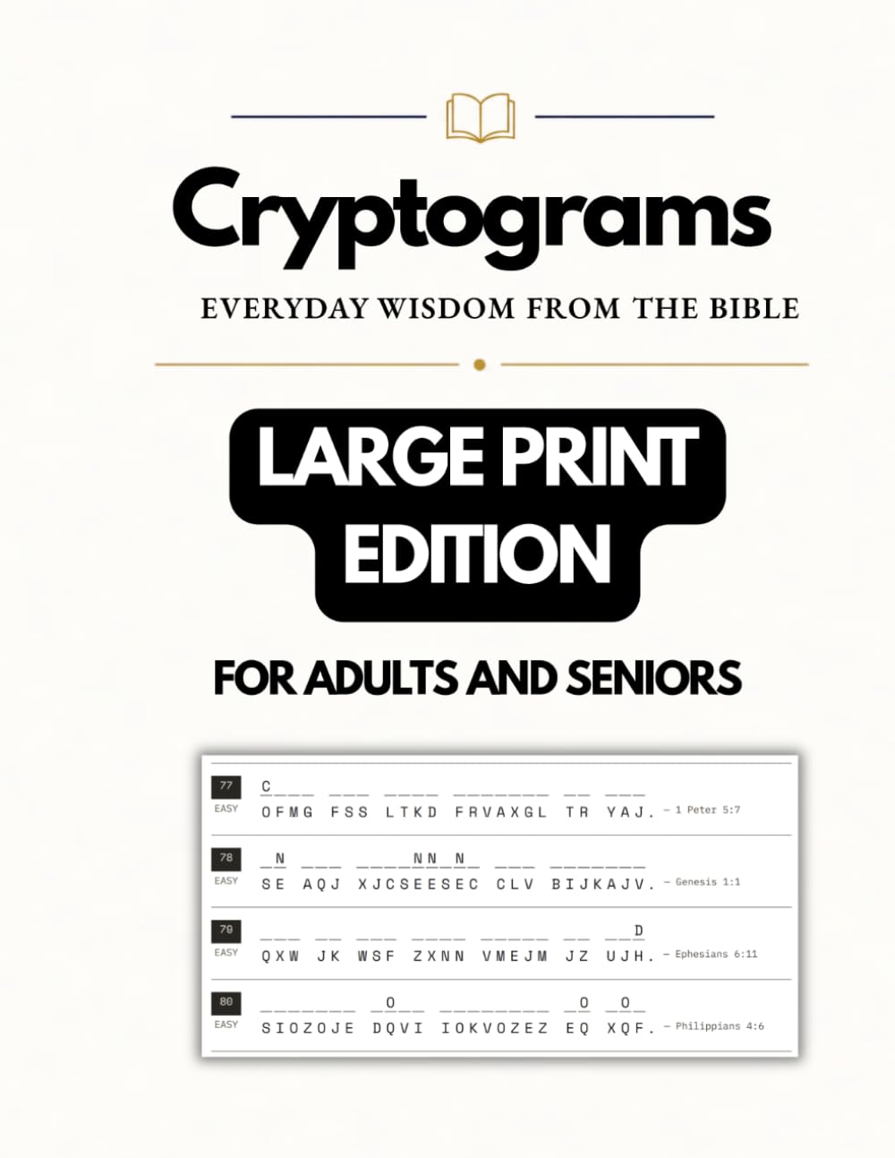 Cryptograms - Large Print Edition: Everyday Wisdom from The Bible baixar o livro de graça