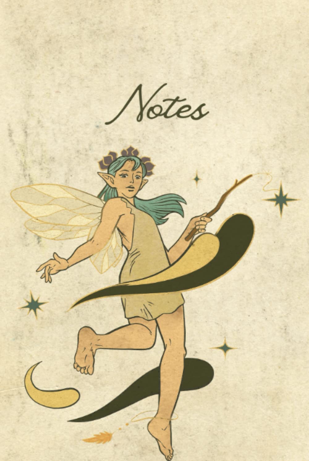 Hardcover Notebook: Vintage Fairy Illustration | Cute Aesthetic Journal for Girls, Teens, Women | Wide Ruled baixar o livro de graça