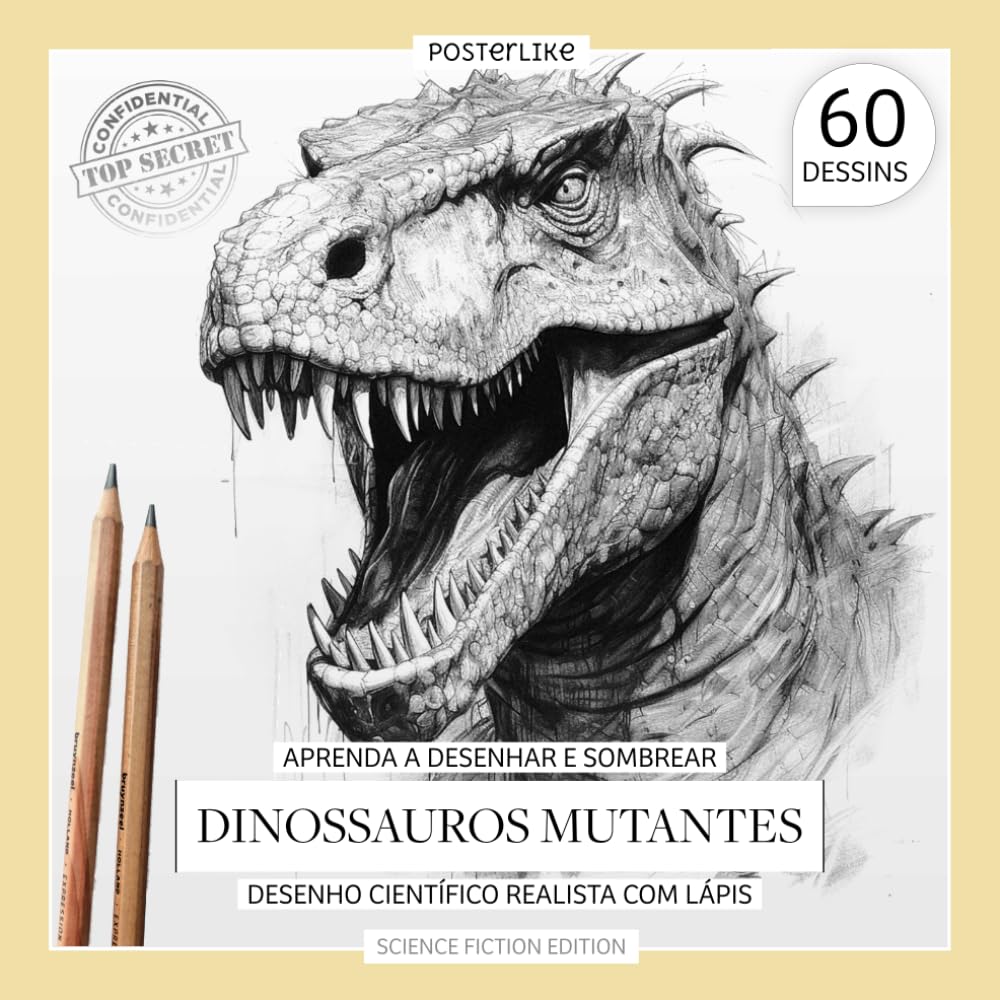 Aprenda a Desenhar e Sombrear Dinossauros Mutantes: Desenho Científico Realista com Lápis (Arte e ciência: Natureza ilustrada) (Portuguese Edition) baixar o livro de graça