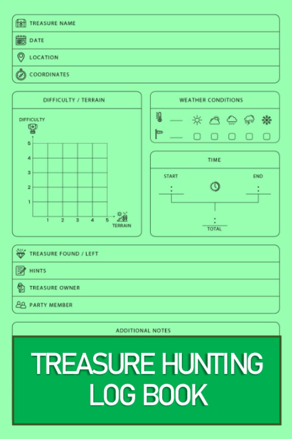 capítulo por capítulo baixar Treasure Hunting Log Book: Treasure Found Log Book To Record Treasures for Treasure Hunters