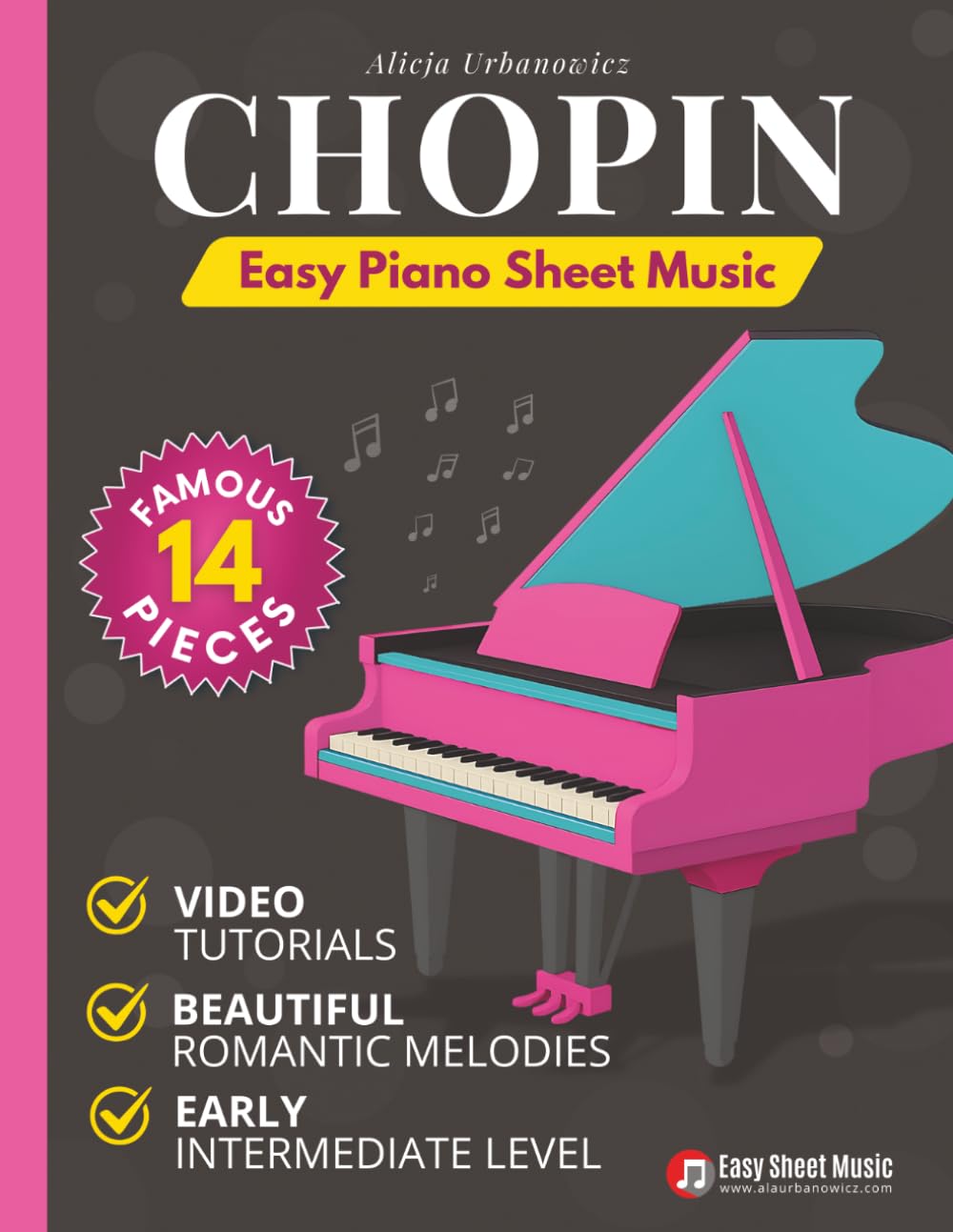 capítulo por capítulo baixar Chopin Easy Piano Sheet Music: 14 Famous Romantic Pieces for Early Intermediate Players with Simplified Arrangements and Video Tutorials (Beautiful Piano Songs by Classical Masters)