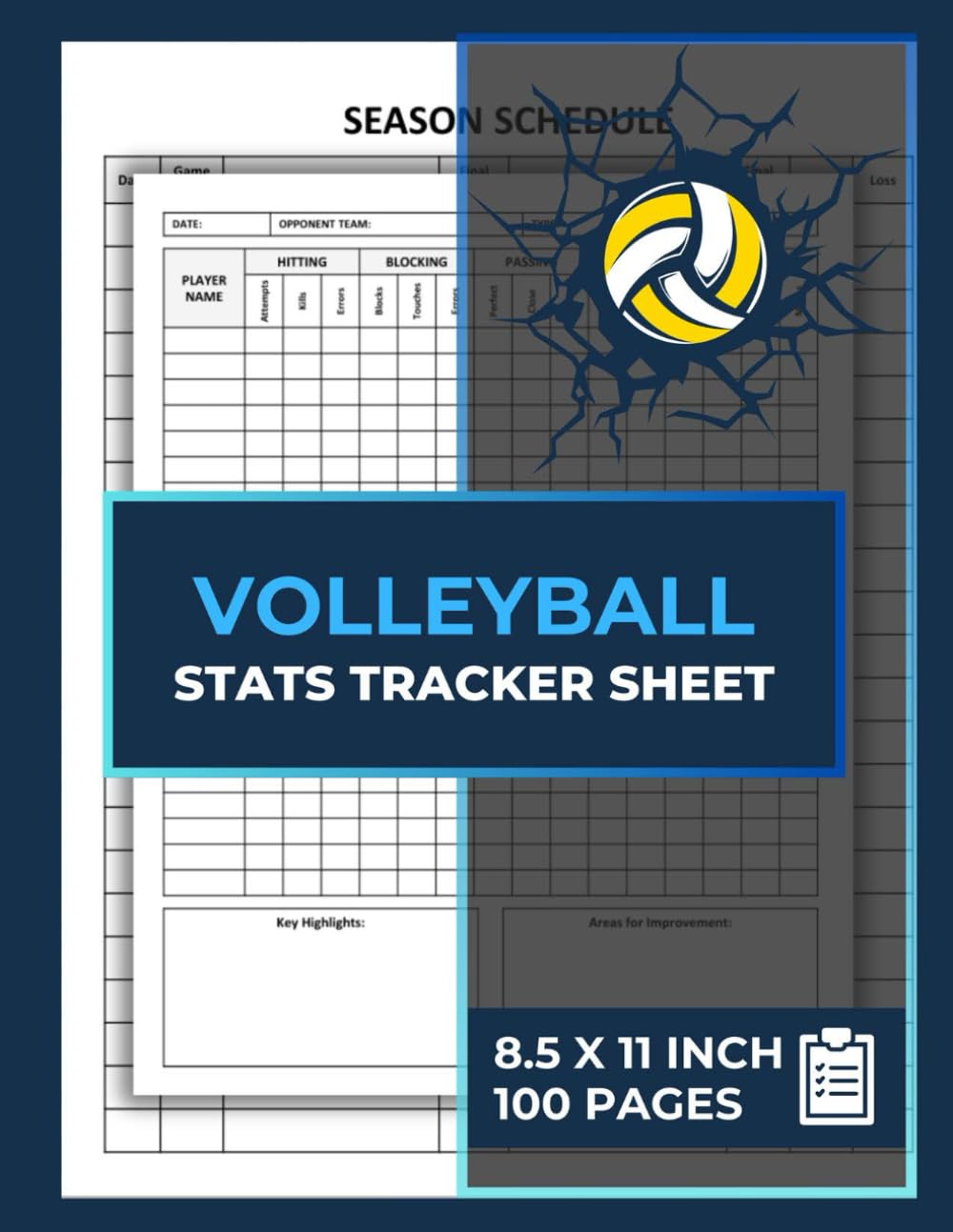 Volleyball Stats Tracker Sheet: Player Performance Record Logbook | Match Statistics Tracking Journal | Volleyball Coaching Stat Sheets baixar o livro de graça