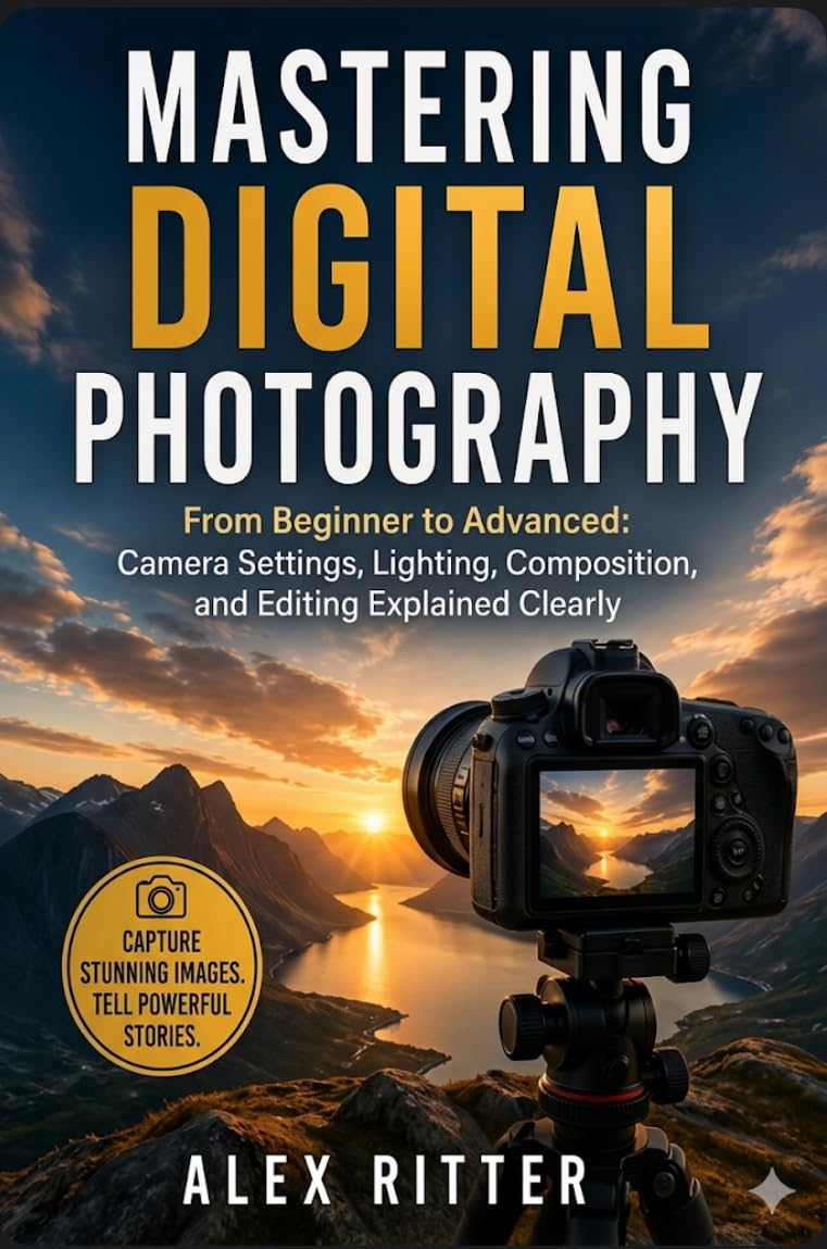ler totalmente Mastering Digital Photography: From Beginner to Advanced: Camera Settings, Lighting, Composition, and Editing Explained Clearly (English Edition)