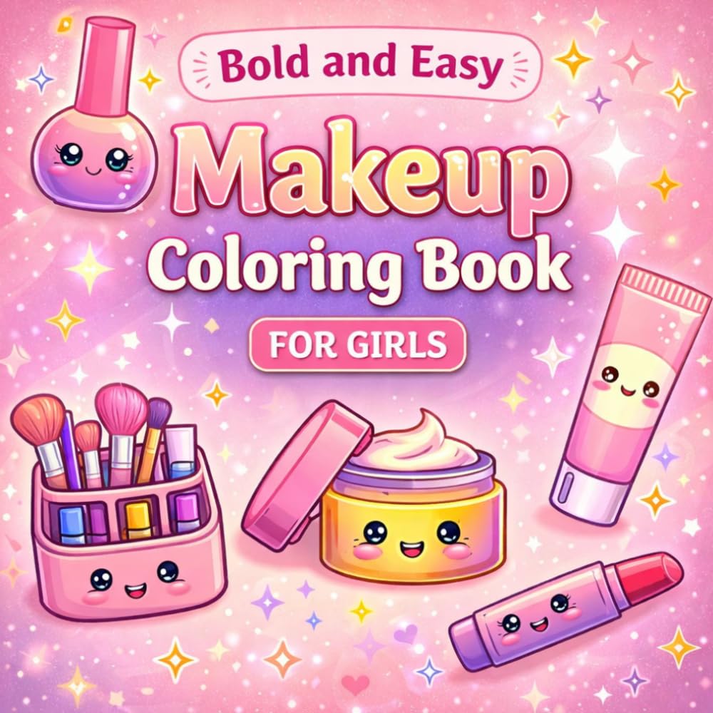 capítulo por capítulo baixar Bold and Easy Makeup Coloring Book For Girls: Cute and Simple Beauty, Cosmetics and Skincare Designs for Relaxation and Creativity