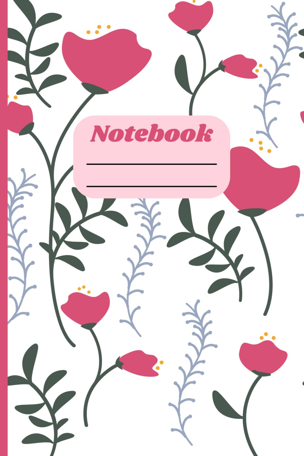 ler totalmente Pink Wildflower Pattern: Notebook