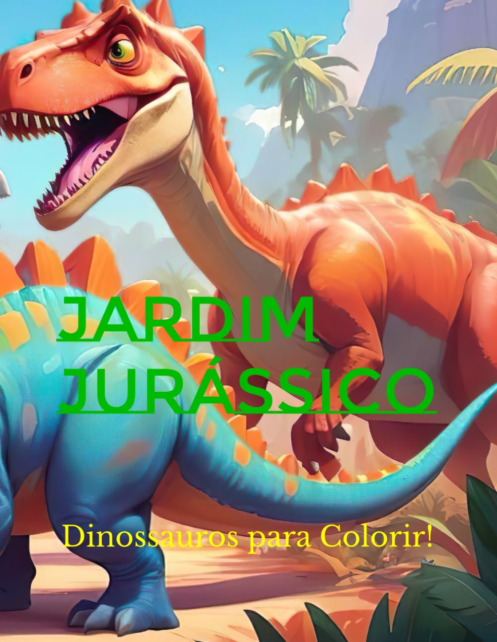 ler totalmente Jardim Jurássico: Dinossauros para Colorir! (Portuguese Edition)