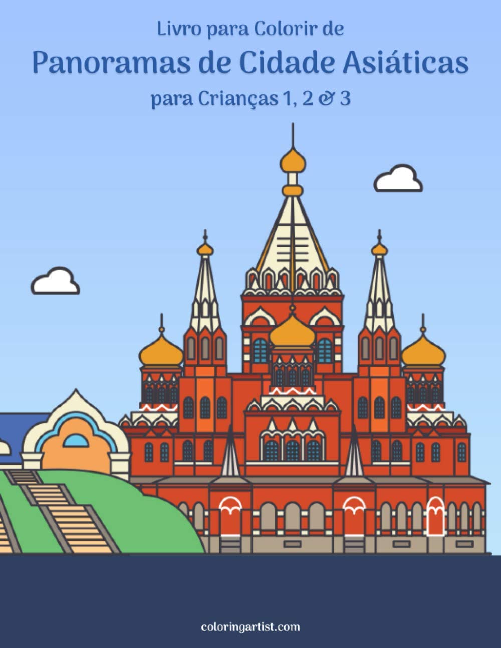 ler totalmente Livro para Colorir de Panoramas de Cidade Asiáticas para Crianças 1, 2 & 3: 123