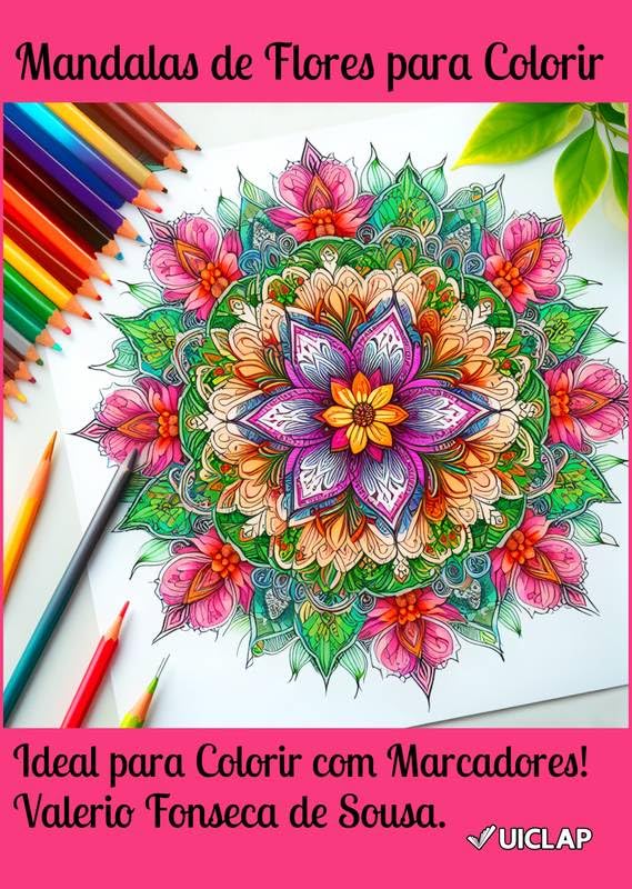 MANDALAS DE FLORES PARA COLORIR
