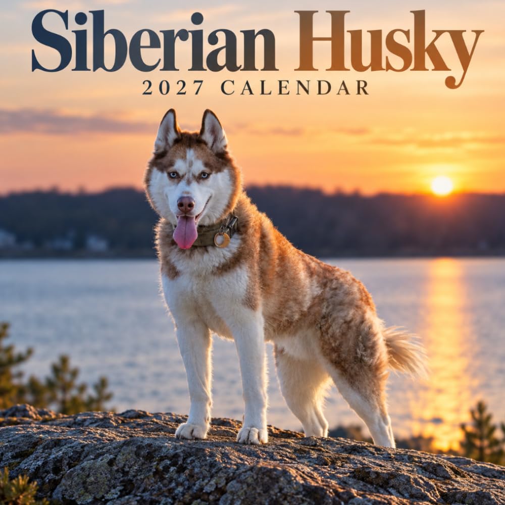 Siberian Husky Calendar 2027: Northern Dog Photography