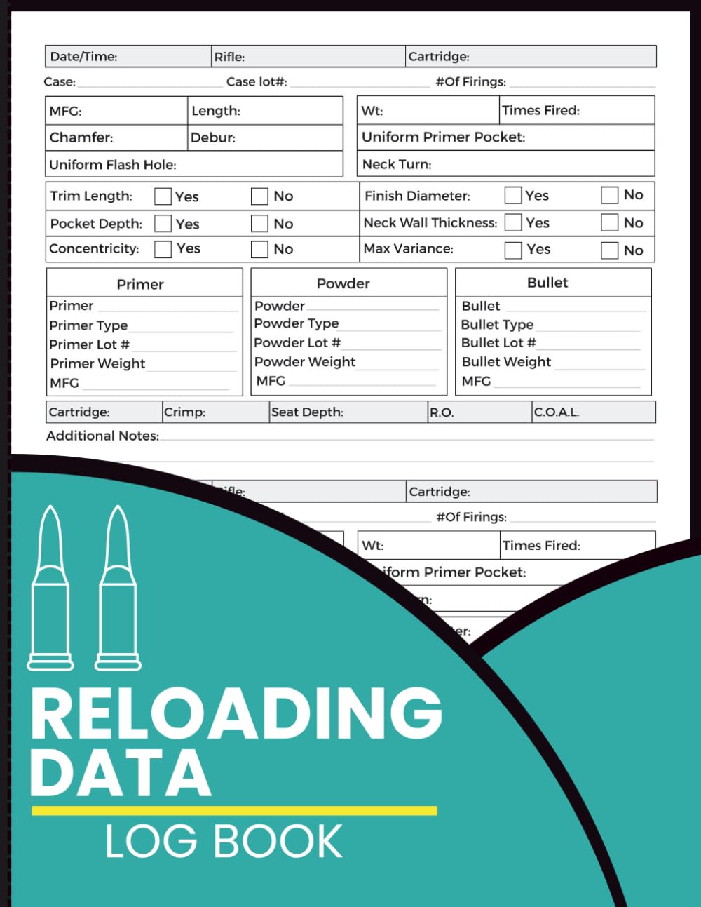 capítulo por capítulo baixar Reloading Data Log Book: Component Logging for Cartridge Assembly Measurements Lot Numbers and Round Counts