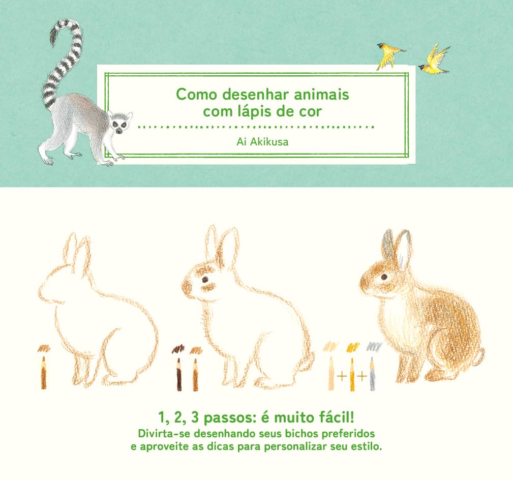 capítulo por capítulo baixar Como desenhar animais com lápis de cor: (Coleção com 3 títulos)