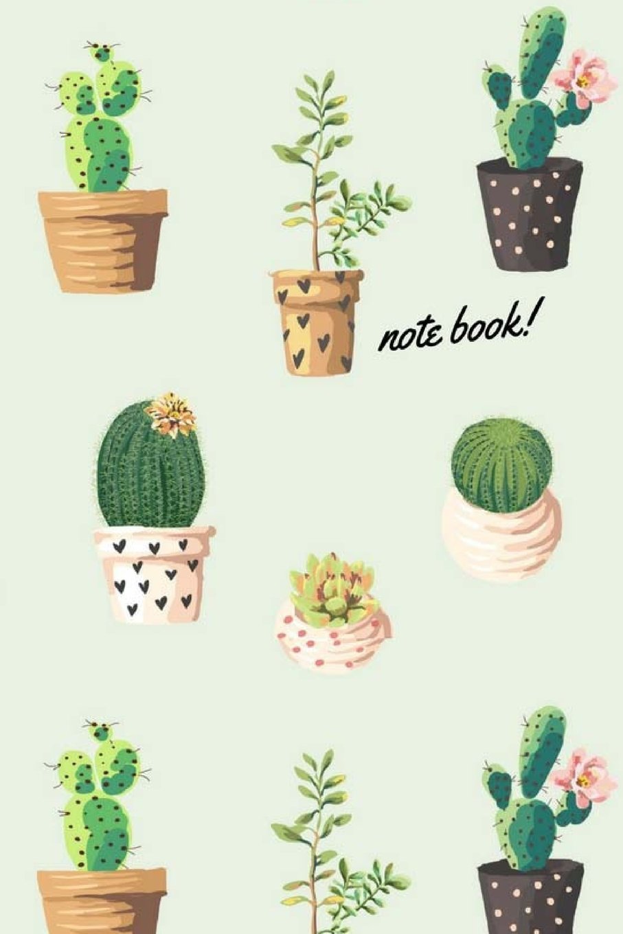 Note book: 120 pages Lined Book, Composition Book, White Paper, Cactus and Succulent on Green Softcover baixar o livro de graça