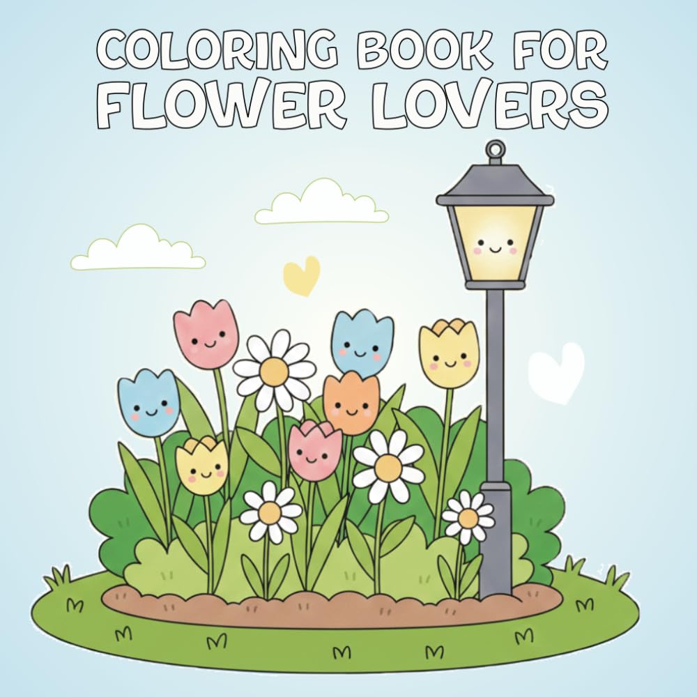 ler totalmente Coloring Book for Flower Lovers: Relaxing Cute Flower Coloring Pages for Adults and Teens