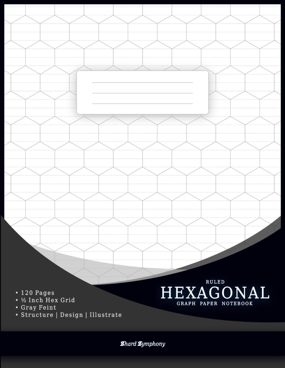 capítulo por capítulo baixar Hexagonal Ruled Graph Paper Notebook (½ in, Gray Feint): Professional Large Ruled Hexagon Grid Pattern (120 Pages, 8.5 x 11 in) for Organic Chemistry, Creative Design & Geometric Illustration