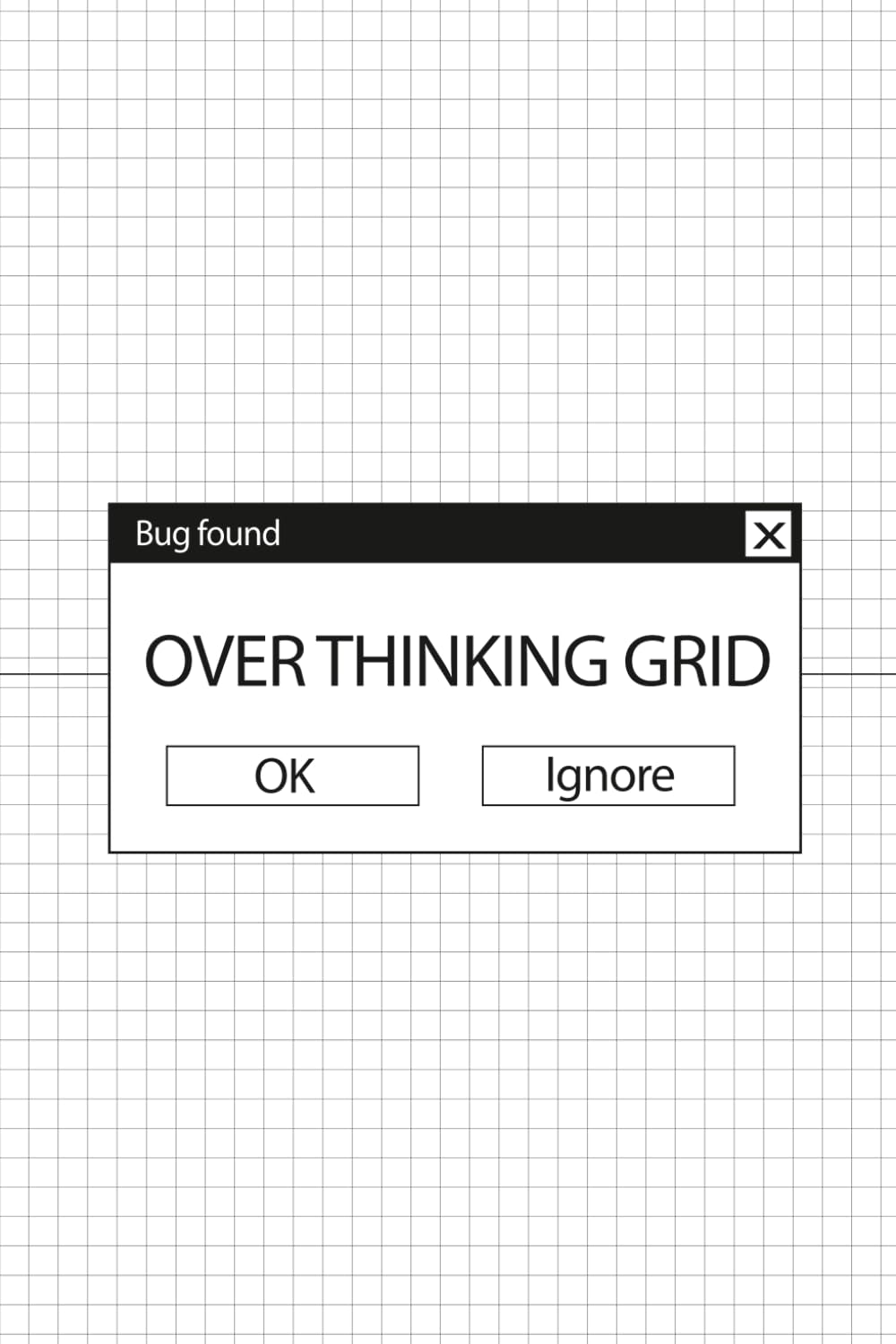 Grid Notebook 6 x 9 - 100 Pages: Overthinking Grid (white cover): 100 pages light grey 0.5cm graph paper for deep thinkers who debug ideas baixar o livro de graça