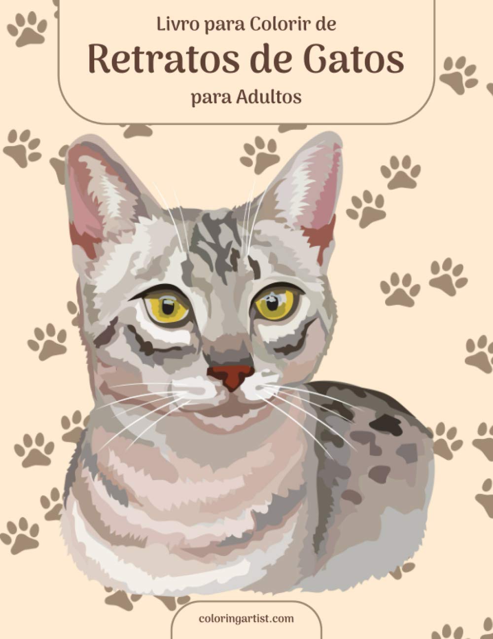 Livro para Colorir de Retratos de Gatos para Adultos: 1 baixar livro de graça