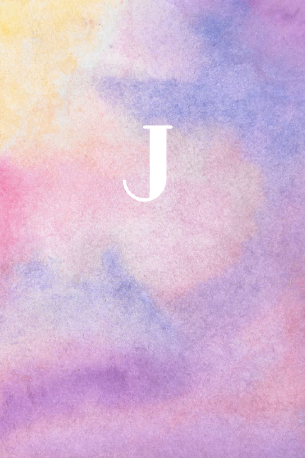 Monogram Initial Letter J Lined Notebook/Journal: Medium 6 x 9 inch Soft Cover Notebook/Journal,120 Lined Pages, (Pink Tie Dye, Ruled) baixar o livro de graça