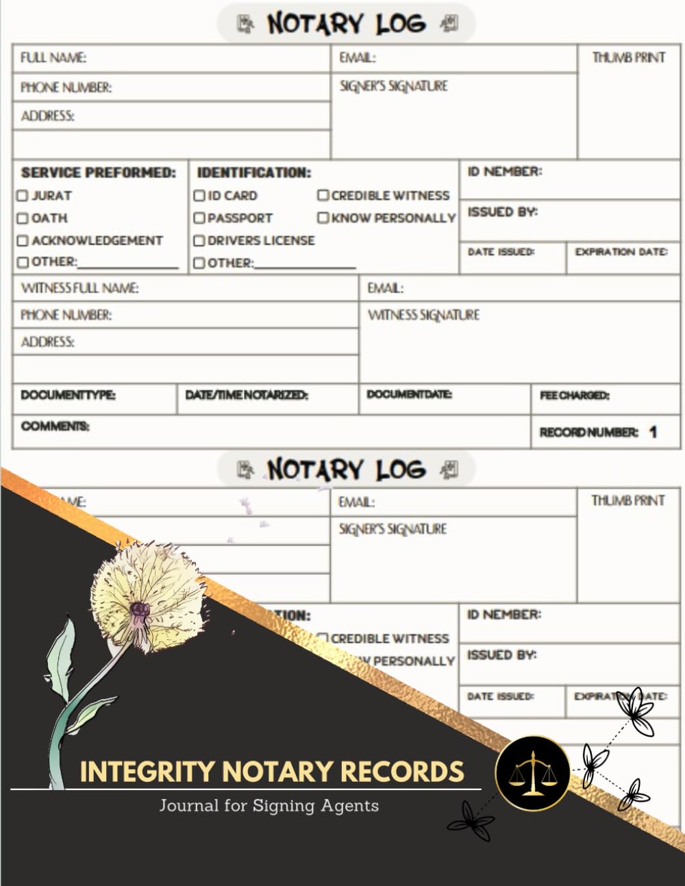 Integrity Notary Records Journal for Signing Agents: Official Public 230 Notarial Acts, Useful for Notaries baixar livro de graça