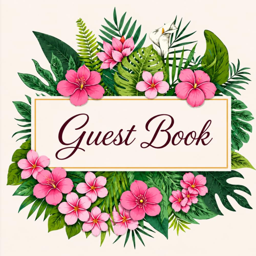 capítulo por capítulo baixar Elegant fuchsia pink flower - Wedding Guest Book