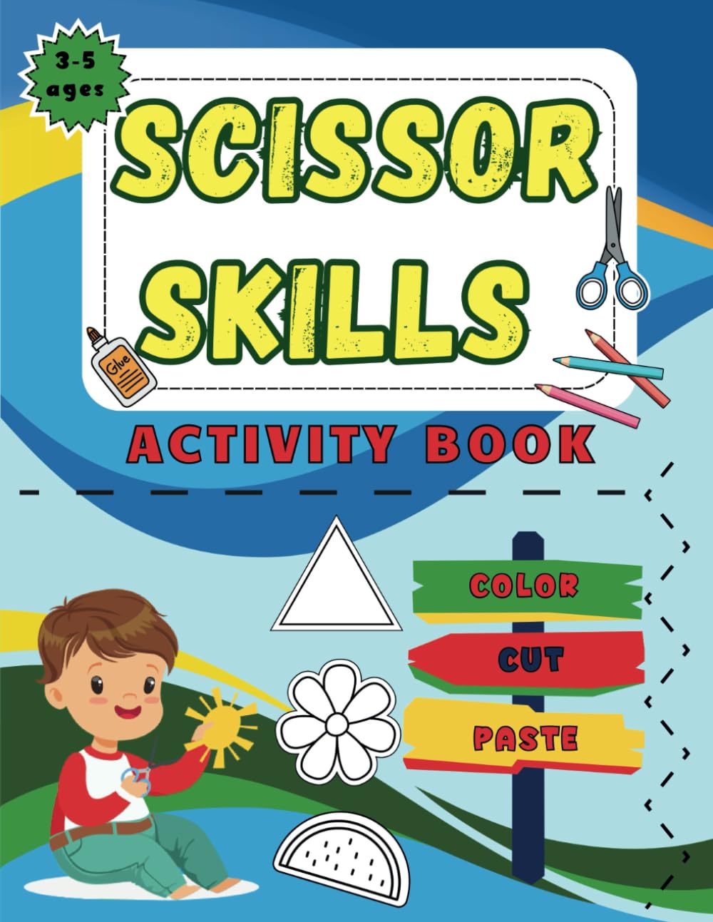 capítulo por capítulo baixar Scissor Skills Color, Cut and Paste. Activity Workbook for 3-5 years olds.: My First Cutting Book for Toddlers to Build Hand-Eye Coordination and Strengthen Creativity.