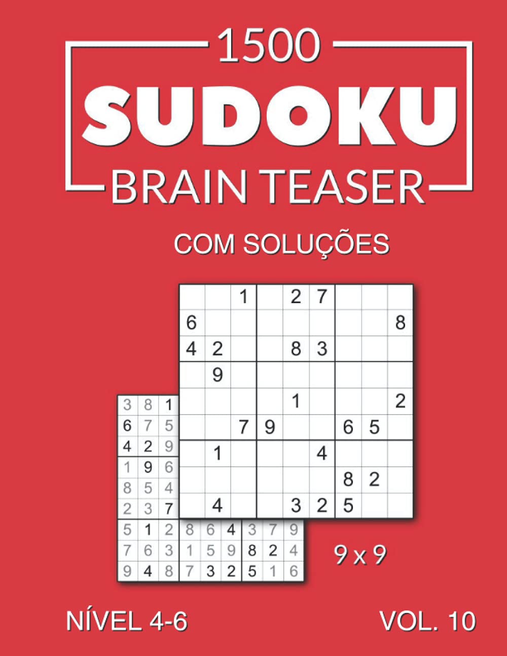 1500 Sudoku Brain Teaser 9x9 com soluções Nível 4-6 Vol. 10 baixar o livro de graça