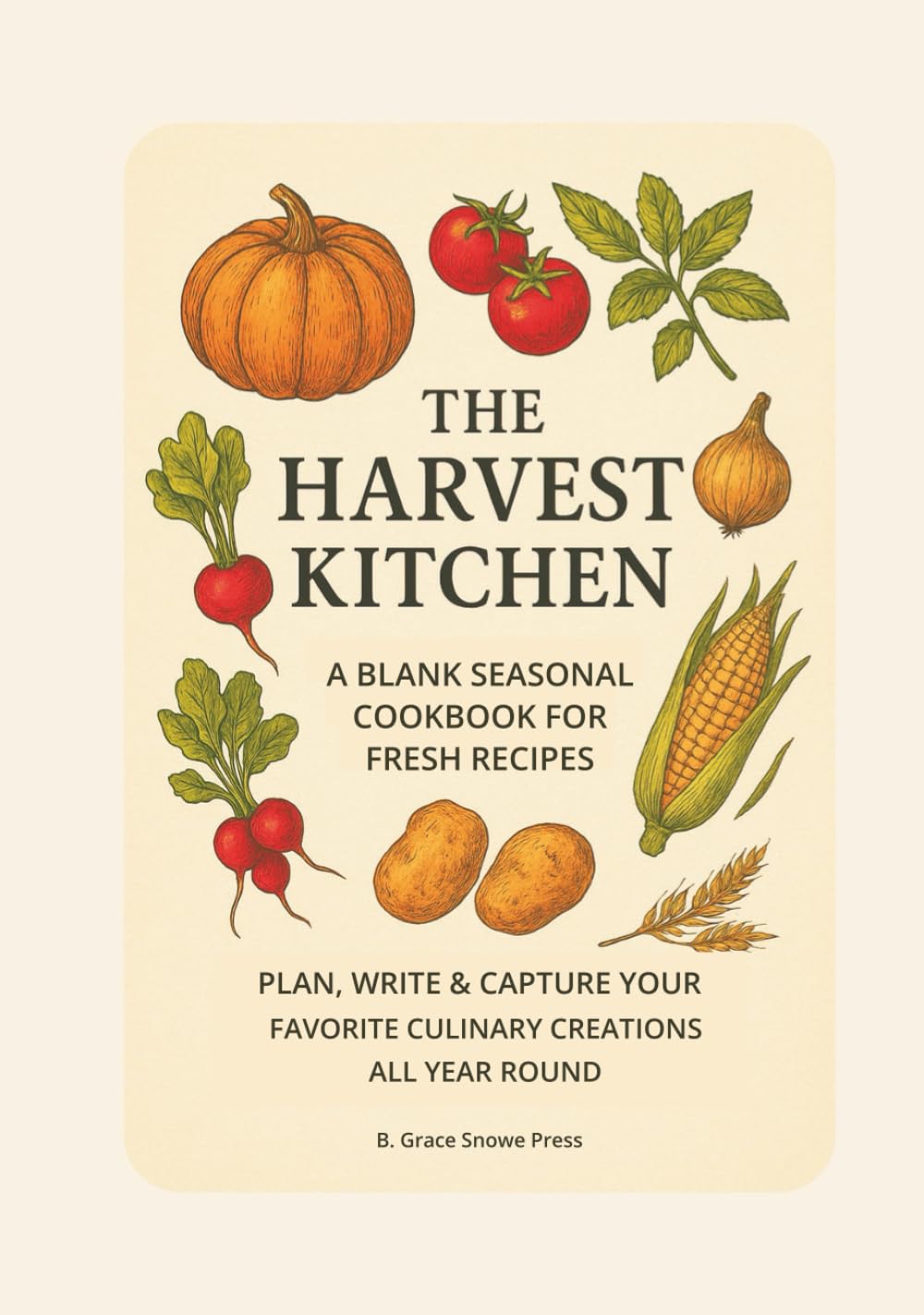 ler totalmente The Harvest Kitchen: A Blank Seasonal Cookbook for Fresh Recipes, Plan, Write & Capture Your Favorite Culinary Creations All Year Round