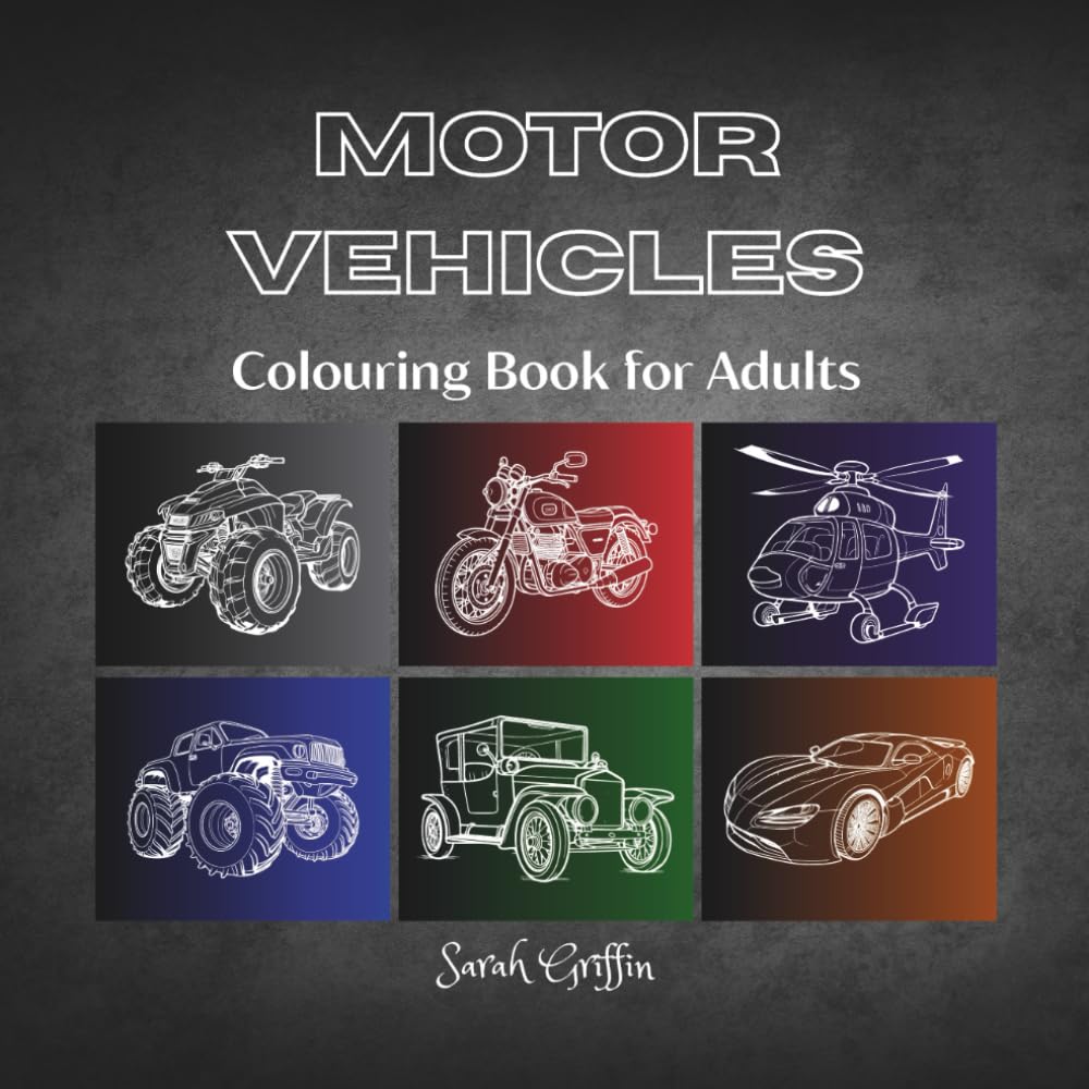 ler totalmente Motor Vehicles Adult Colouring Book