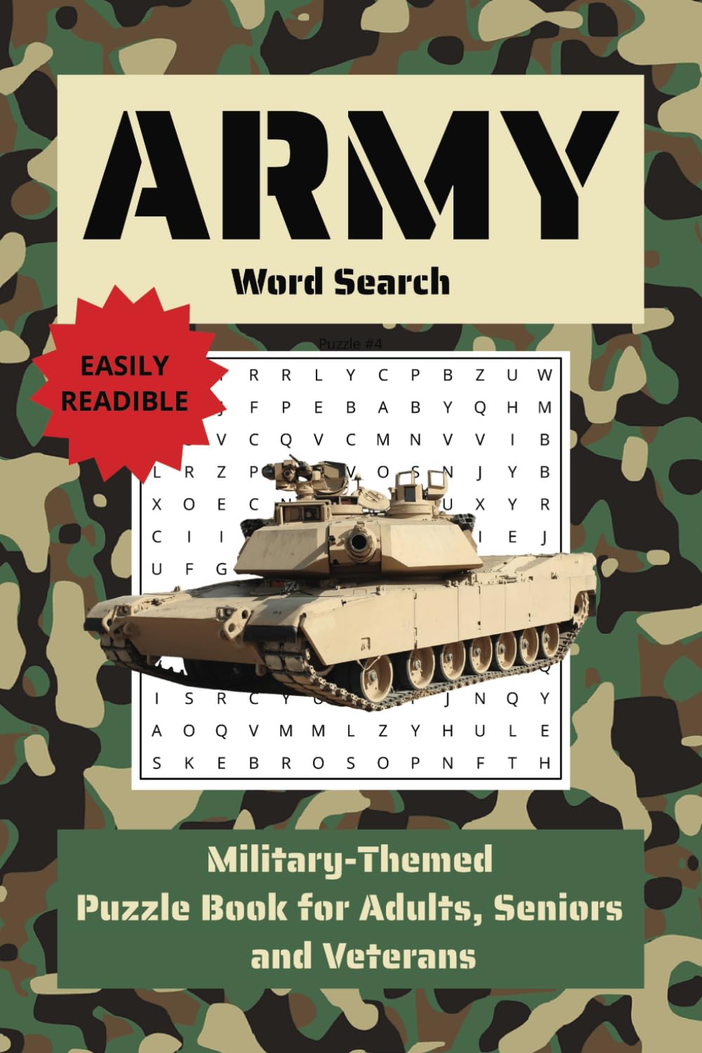 Army Word Search Puzzle Book: Word Searches with Easy to Read Print about Army, Military, US Armed Forces and More | 6x9 inches, 110 pages | 50+ puzzles, gift for Seniors, Adults, Teens, Veterans baixar livro de graça