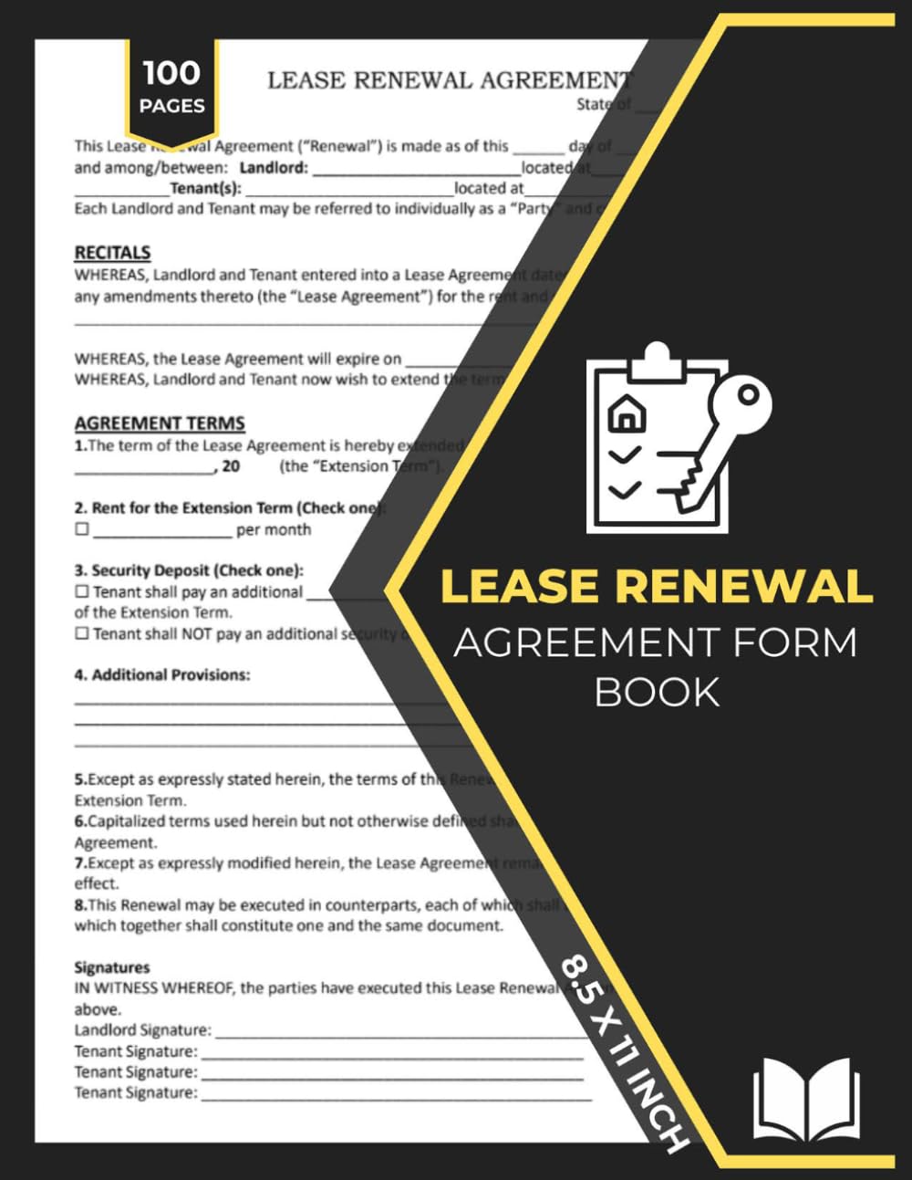 ler totalmente Lease Renewal Agreement Form Book: Rental Contract Renewal Between Landlord and Tenant | 50 Forms