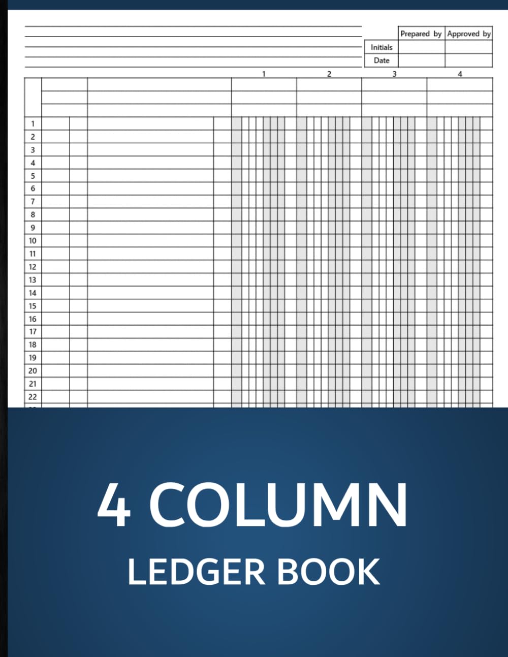 ler totalmente 4 Column Ledger Book: Simple Accounting Ledger Book for Bookkeeping, Four Column for Small Business and Personal Finance