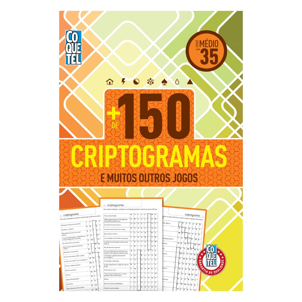 Livro Coquetel Mais de 150 Criptogramas Nível Médio Ed 35 baixar o livro de graça