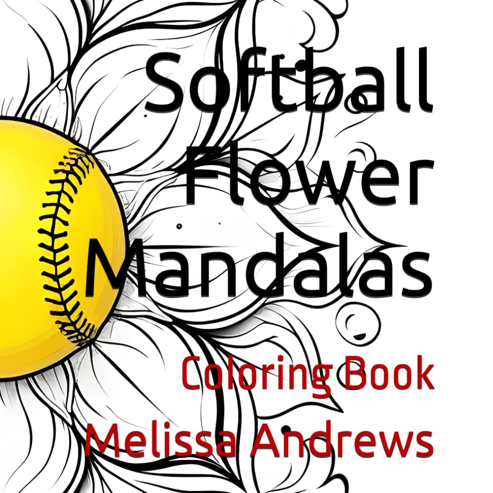 capítulo por capítulo baixar Softball Flower Mandalas: Coloring Book