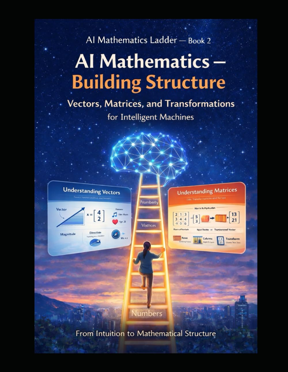 ler totalmente AI Mathematics Ladder — Book 2 AI Mathematics — Building Structure Vectors, Matrices, and Transformations for Intelligent Machines: From intuition to... Building Intelligence from First Principles)