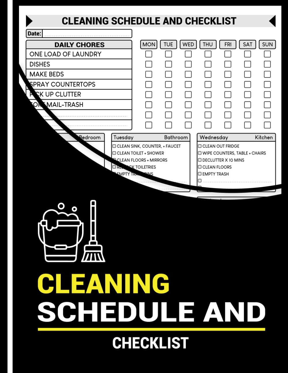 Cleaning Schedule And Checklist: Daily, Weekly, Monthly Household Cleaning Planner & Organizer With Housekeeping Checklist baixar livro de graça