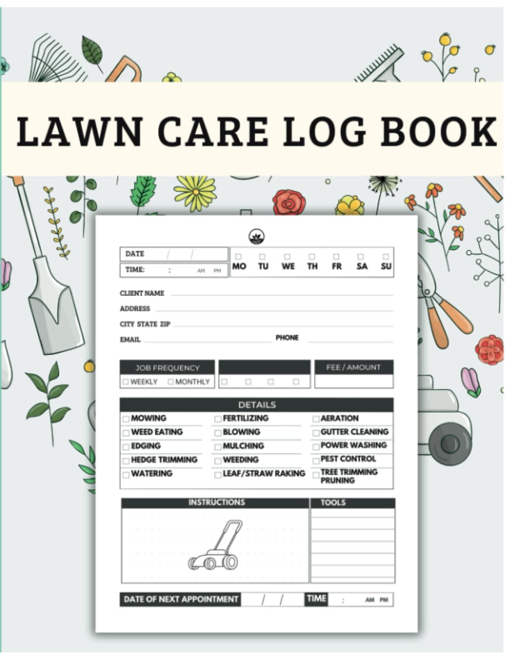capítulo por capítulo baixar Lawn Care Client Log Book: Simple Record Customer intel for Landscaping or Mowing Business,Appointment Planner for Services to Recordrd Pages,Calender 139 pages 8.5x11 Inches