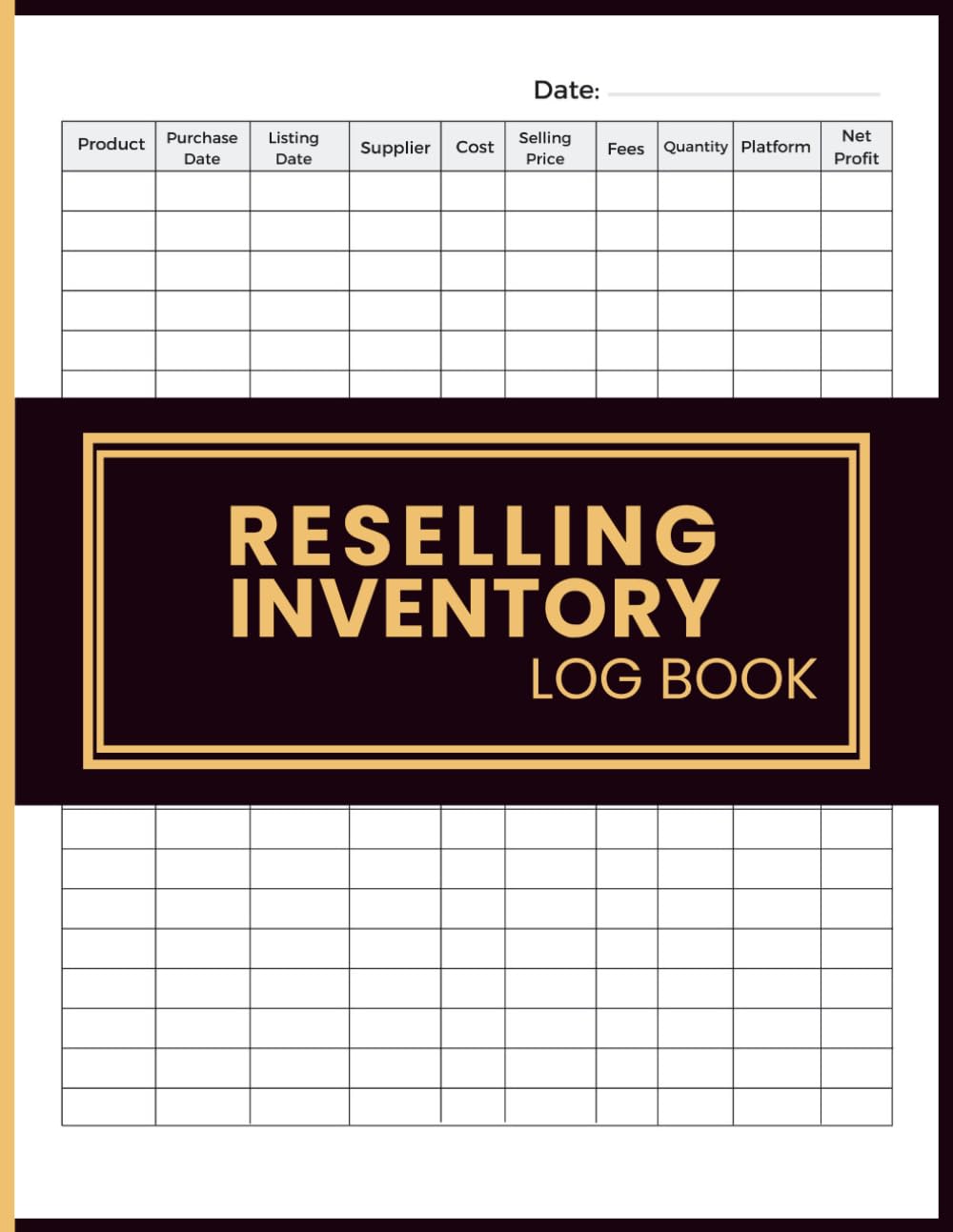 ler totalmente Reselling Inventory Log Book: Product Sourcing Tracker for Online Flippers, Small Shop Owners, and Side Hustlers - Record Deals, Pricing, and Profits with Ease