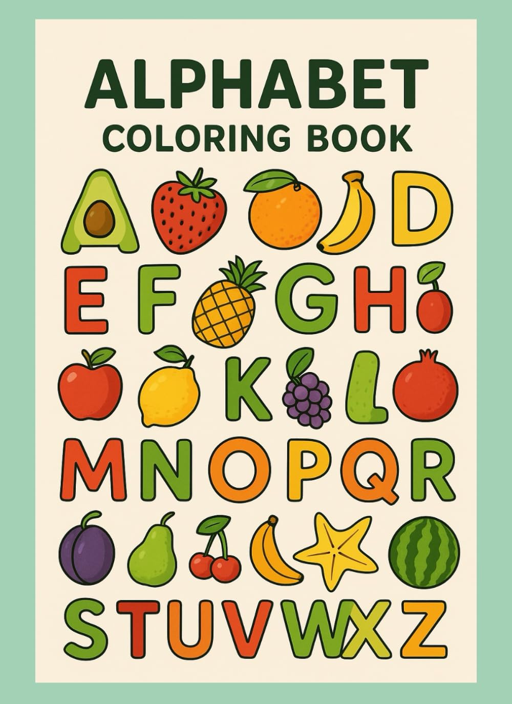 Coloring Book Alphabet - Food baixar o livro de graça