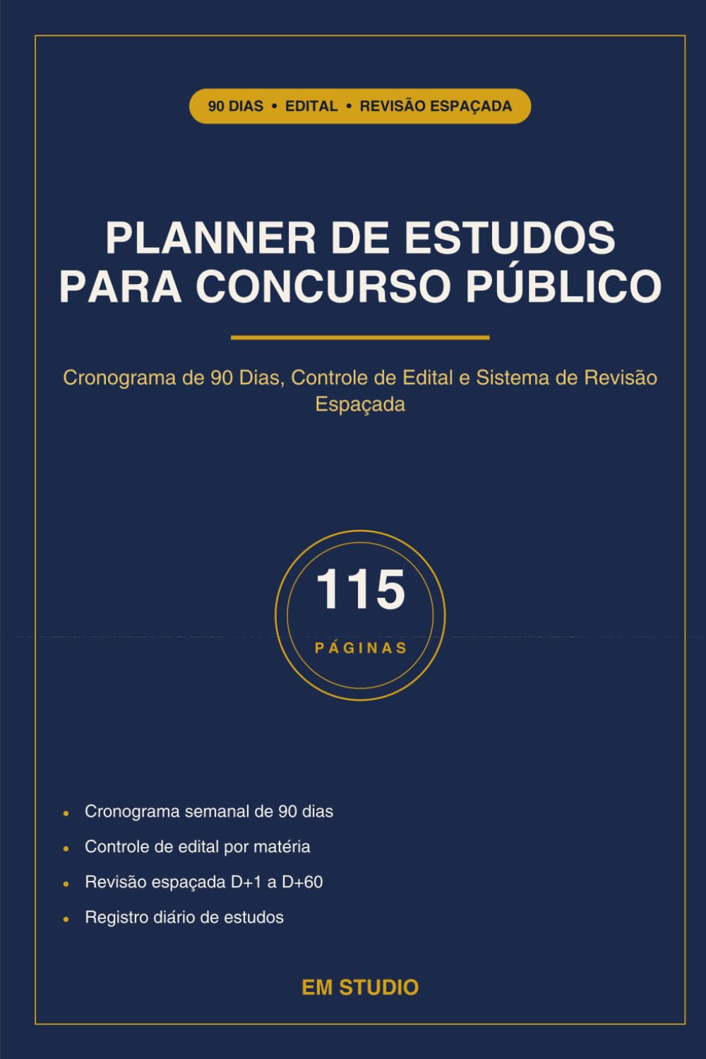 capítulo por capítulo baixar Planner de Estudos para Concurso Público: Cronograma de 90 Dias, Controle de Edital e Sistema de Revisão Espaçada (Portuguese Edition)