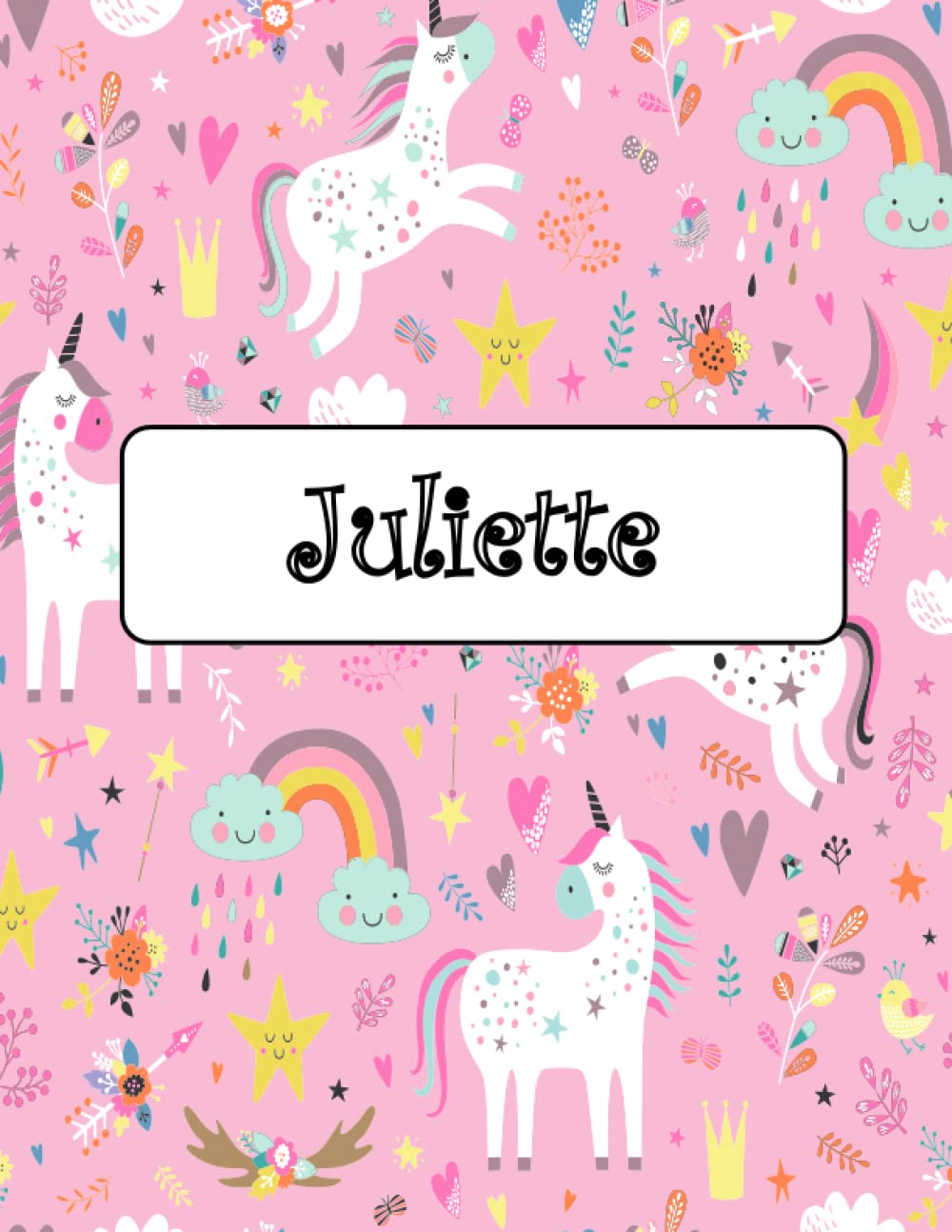 ler totalmente Juliette: Unicorn Notebook Personal Name Wide Lined Rule Paper | The Notebook For Writing Journal or Diary Women & Girls Gift for Birthday, For Student, Back to schoo | 160 Pages Size 8.5x11inch