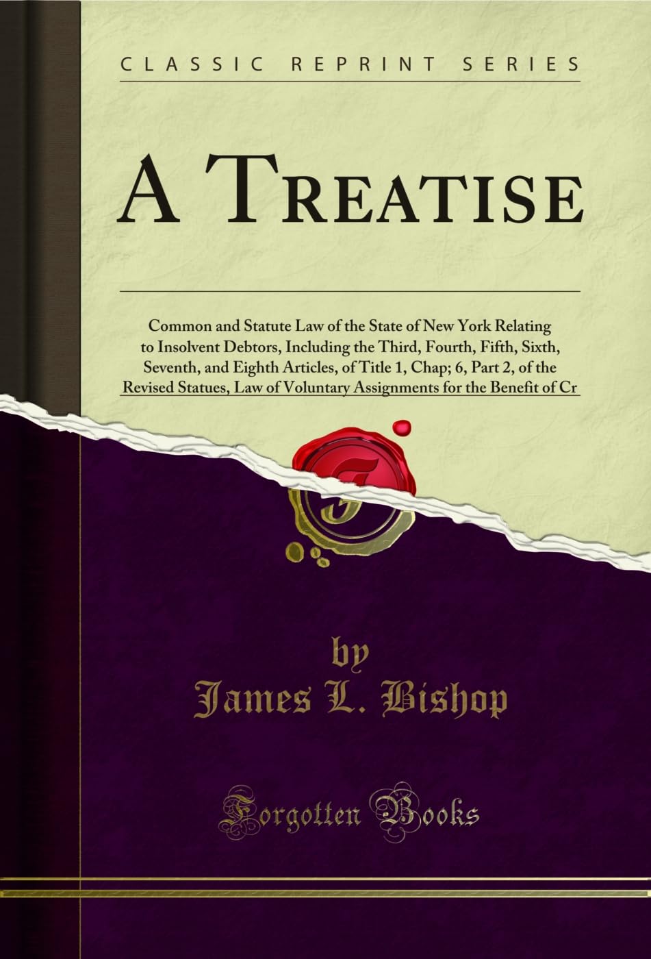 A Treatise: Common and Statute Law of the State of New York Relating to Insolvent Debtors, Including the Third, Fourth, Fifth, Sixth, Seventh, and Eighth ... for the Benefit of Cr (English Edition)