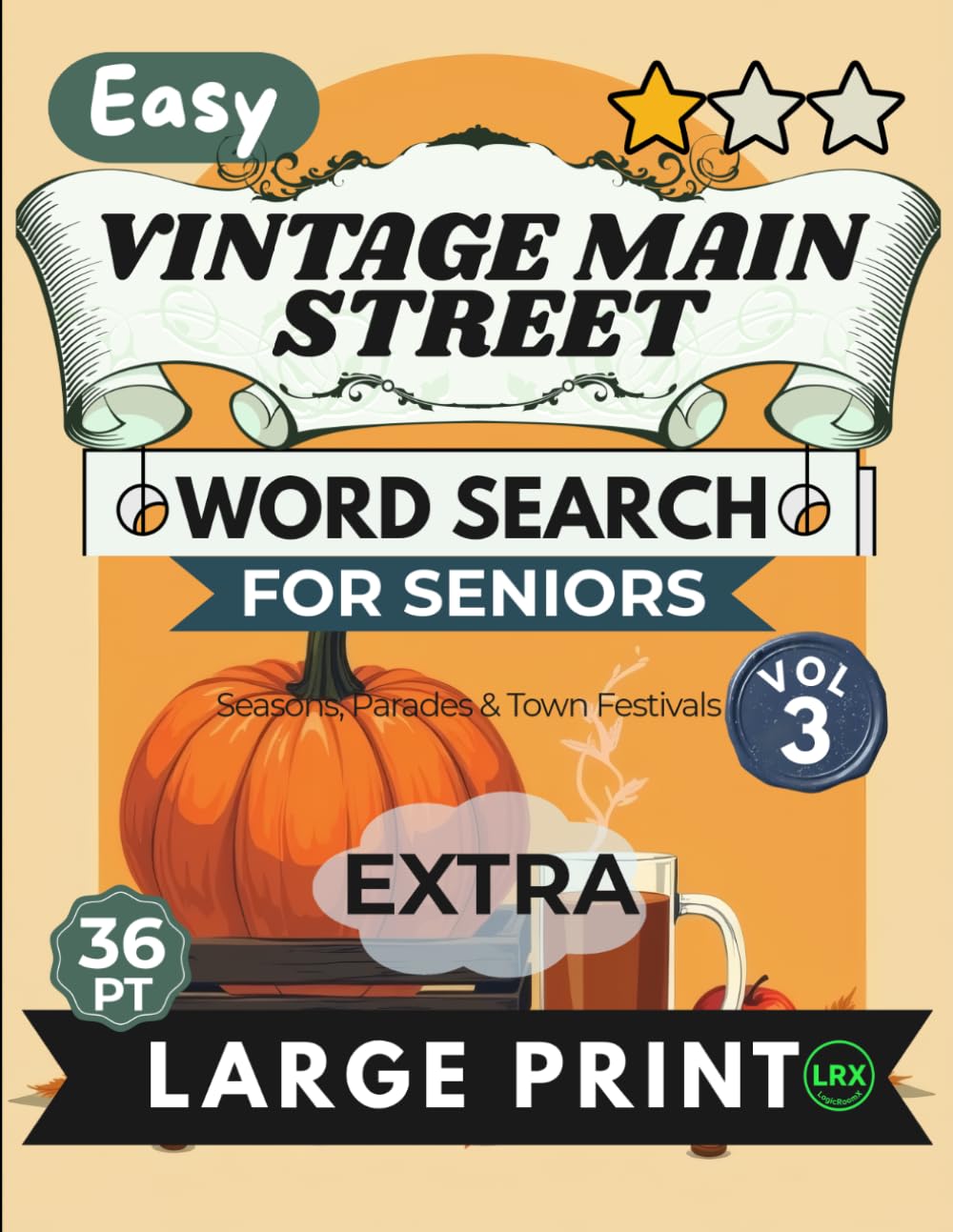 capítulo por capítulo baixar Easy Vintage Main Street Vol 3 Word Search for Seniors Extra Large Print: 100 Nostalgic Seasonal Celebration Puzzles | 11x11 Grid 36pt Giant Font |... Diagonals | Parades, Festivals & Town Pride