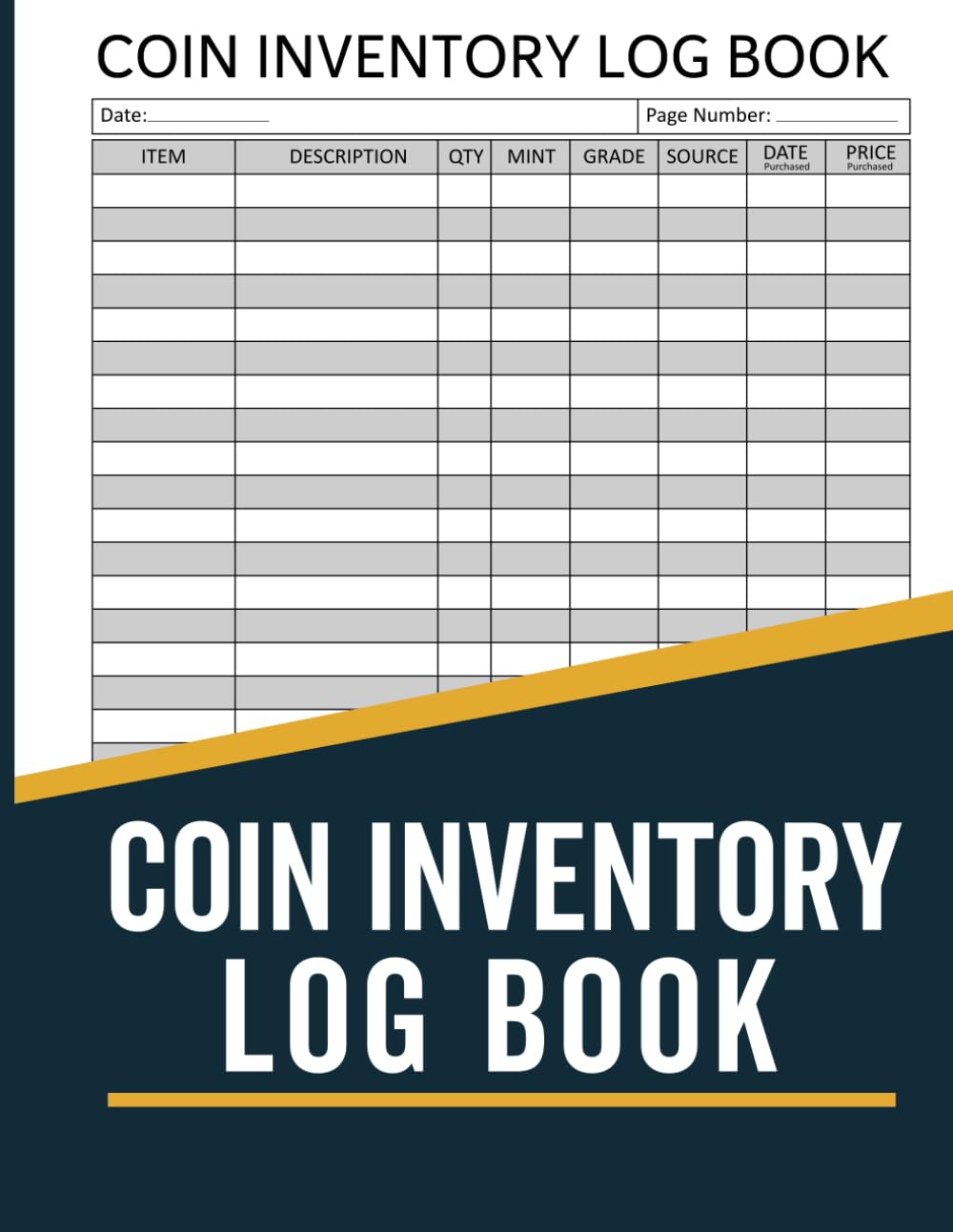 Coin Inventory Log Book: Coin Collection Ledger to Organize, Manage, Catalog & Record Your Rare Coins baixar o livro de graça