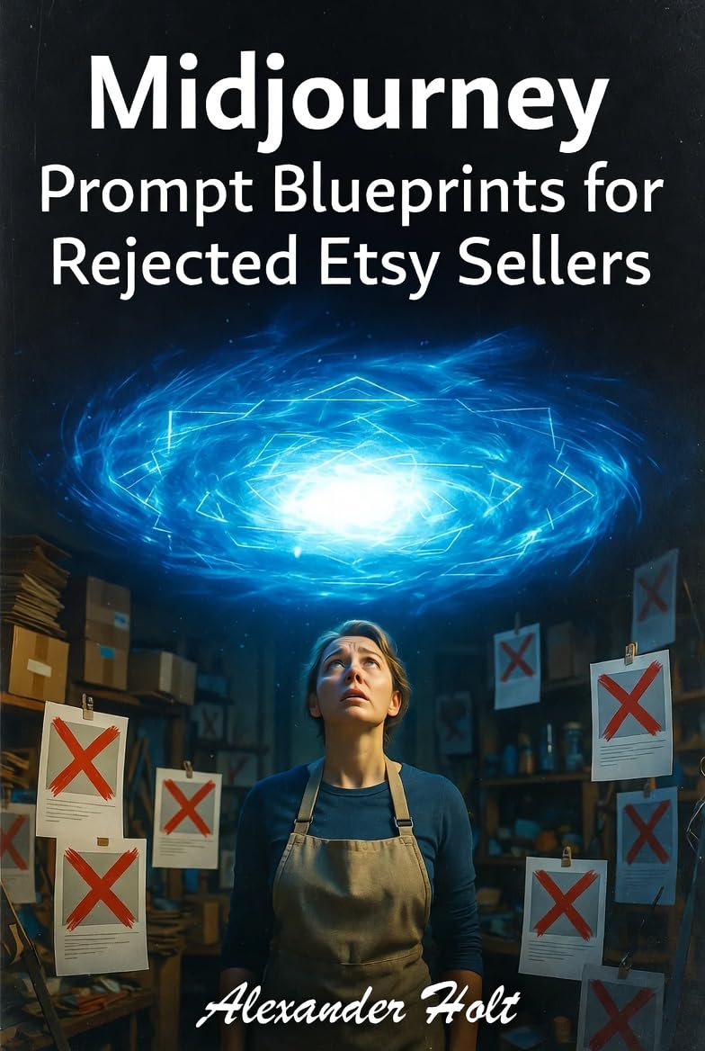 ler totalmente Midjourney Prompt Blueprints for Rejected Etsy Sellers: Generate Print-on-Demand Designs That Actually Sell - 127 Proven Prompts That Turned 2% Conversion Rates Into 18% in 90 Days (English Edition)