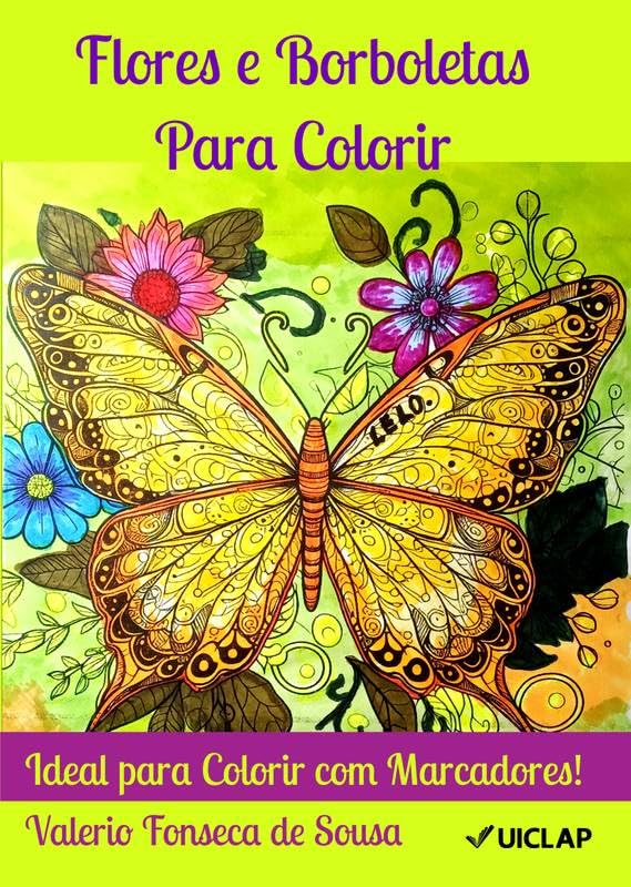 FLORES E BORBOLETAS PARA COLORIR baixar o livro de graça