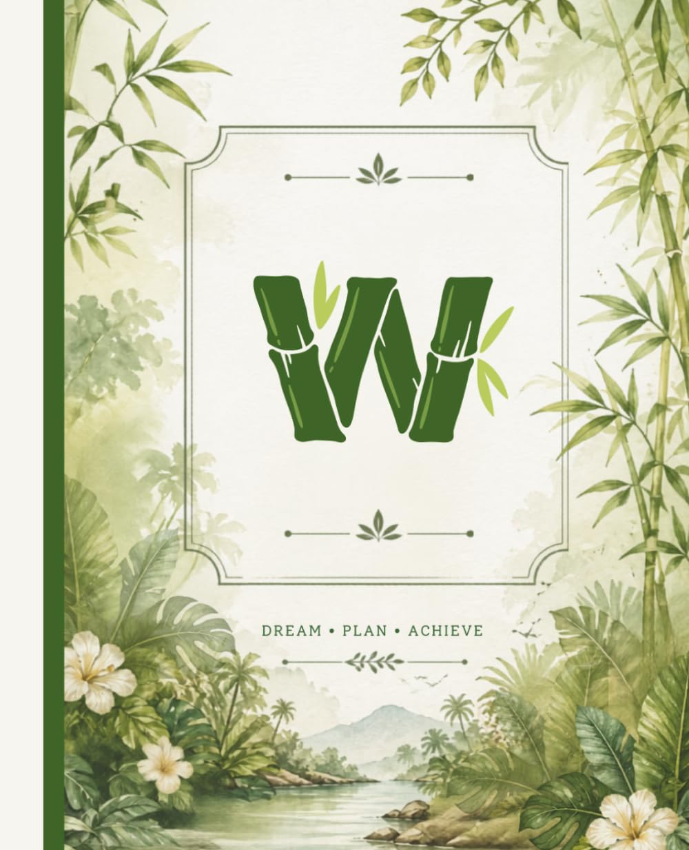 capítulo por capítulo baixar Bamboo Monogram “W” Personalized Notebook: Custom Name Journal with Bamboo & Tropical Leaves Design | Perfect Gift for Women & Girls | Writing, Planning & Daily Notes