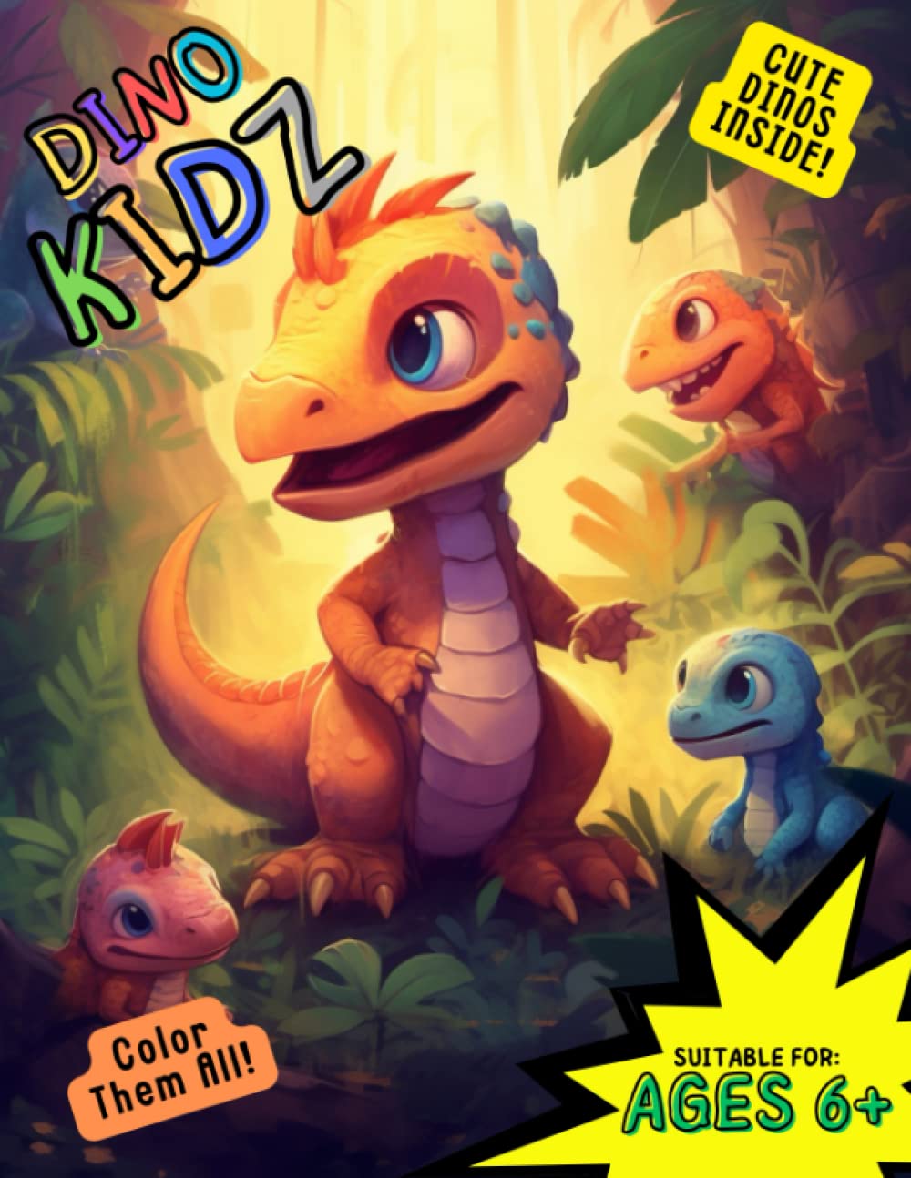capítulo por capítulo baixar Dino Kidz - Cute Dinos Coloring Book