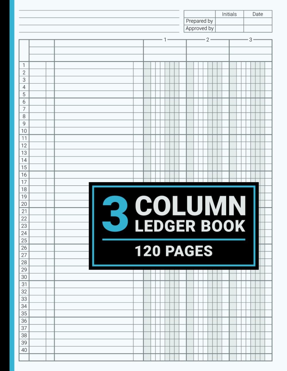 capítulo por capítulo baixar 3 Column Ledger Book: Accounting Ledger Book 3 Column, For Bookkeeping, Small Business and Personal Use, 8.5" x 11", 120 Pages