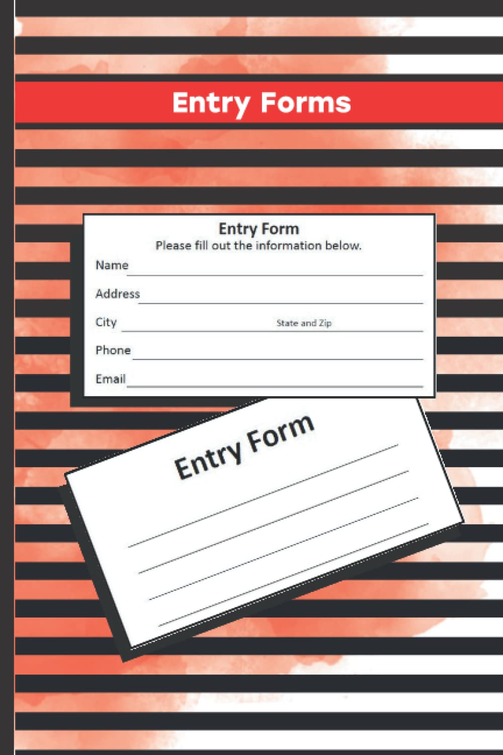 ler totalmente Entry Forms | Raffle tickets entry sheets: Entry Form Black | 162 double-sided Entry Cards to cut out