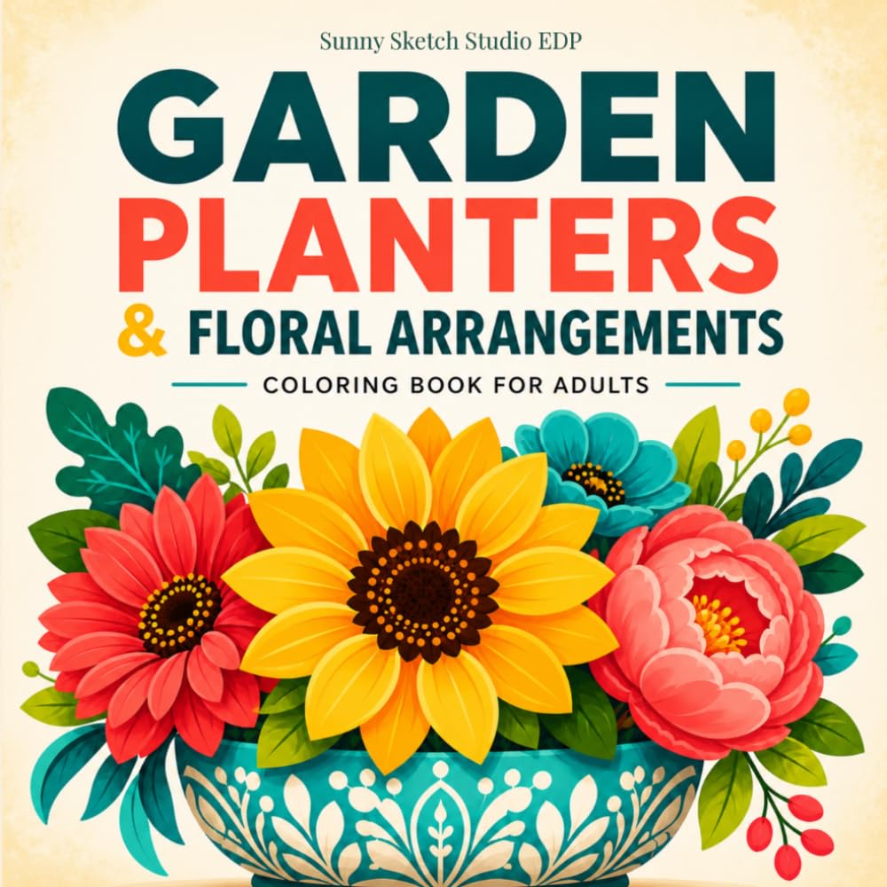 ler totalmente Garden Planters Coloring Book: Stress Relief and Cozy Floral Designs Featuring Plants, Flowers, and Decorative Pots for Adults and Gardening Lovers (Cozy Floral Escape)